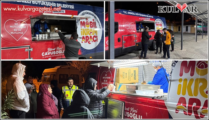 Büyükşehir ikram araçları deprem bölgesinde