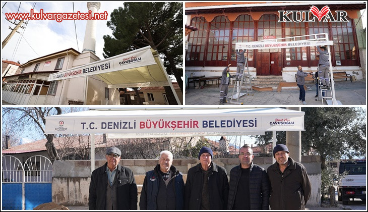 Büyükşehir’den cami avlularına nefes aldıran hizmet