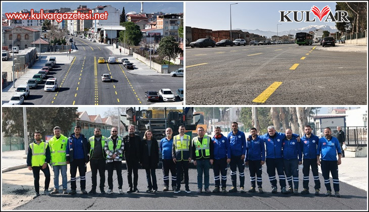 Çal Caddesi yenilenen yüzüyle ulaşıma açıldı