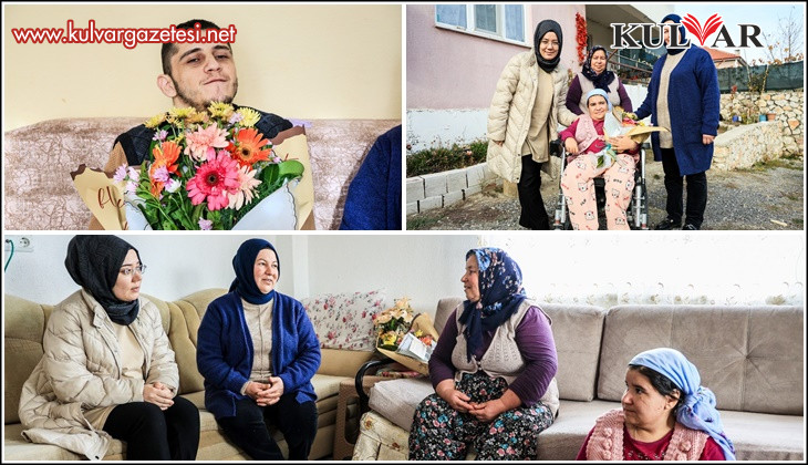 Çameli Belediyesi personeli engelli bireyleri evlerinde ziyaret etti