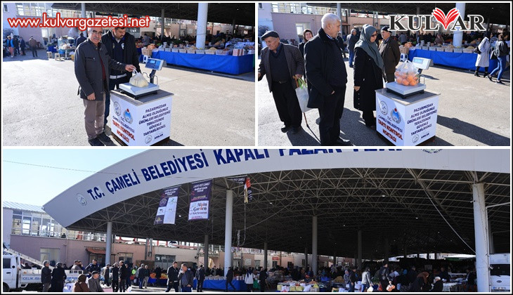 Çameli Belediyesinden 'güvenli terazi' uygulaması