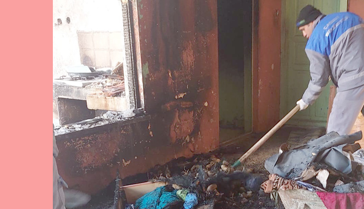 Çameli’de evi yanan ailenin yaraları sarılıyor