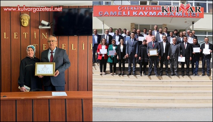 Çameli'nde 3. kez göreve seçilen Başkan Arslan mazbatasını aldı