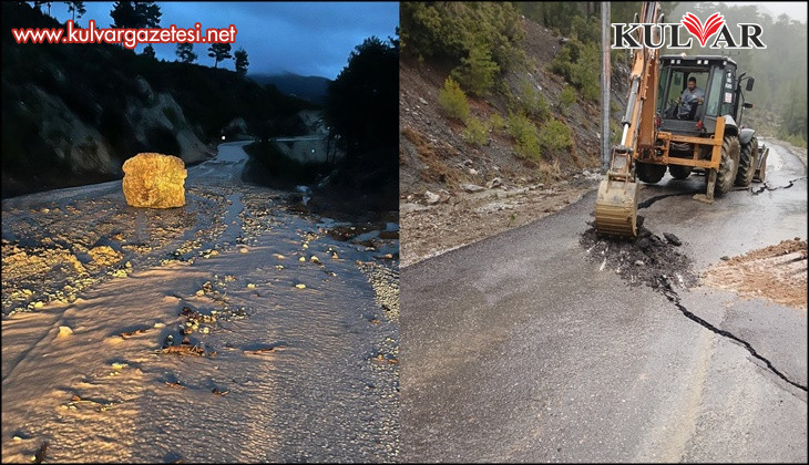 Çameli’nde sel ve heyelana karşı yoğun mesai