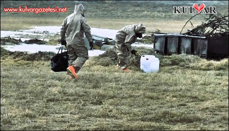 Çardak Havaalanında uçak kaza kırım tatbikatı yapıldı