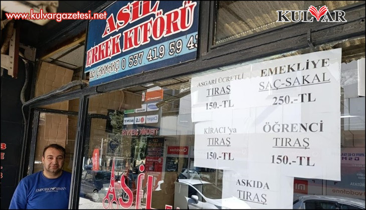 Çivrilli berberden dayanışma örneği