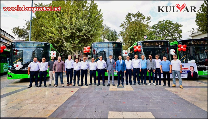 Denizli Büyükşehir Belediyesi toplu ulaşım filosuna 30 yeni otobüs kattı