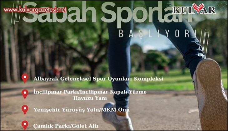 Denizli Büyükşehir Belediyesinden ücretsiz sabah sporları