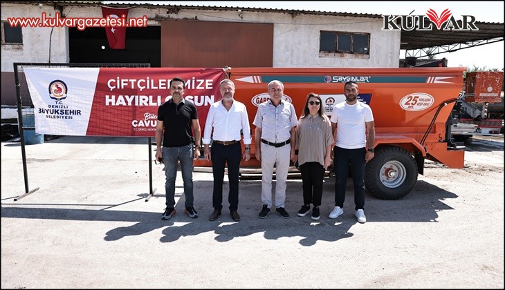 Denizli Büyükşehir ilçelere tarım ve hayvancılık desteklerini sürdürüyor