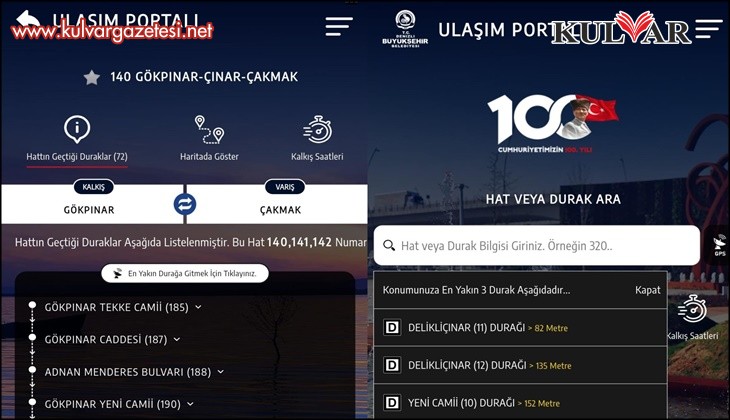 Denizli Büyükşehir ulaşım portalını yeniledi