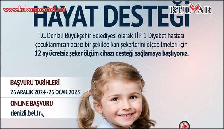 Denizli Büyükşehirden diyabetli çocuklara cihaz desteği