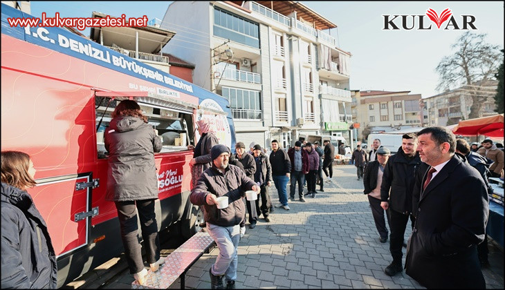 Denizli Büyükşehirin çorba ikramı gönülleri ısıtıyor