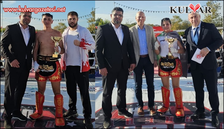 Denizli Kick Boks Galasında sporcular Filistin için ringe çıktı