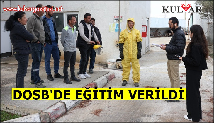 Denizli OSB Arıtma Tesisinde kimyasal eğitimi ve tatbikat gerçekleştirildi