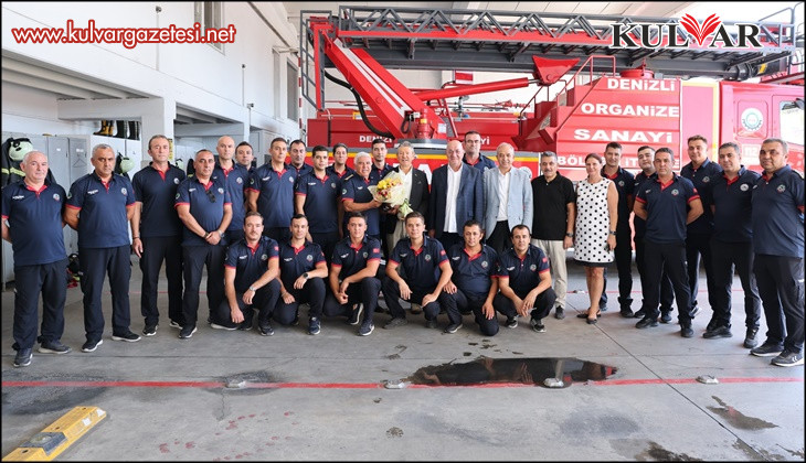 Denizli OSB Yönetimindem İtfaiye Haftasına özel anlamlı ziyaret