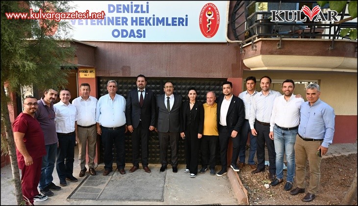 Denizli Tarım ve Orman Müdürlüğü, Veteriner Hekimler Odasını ziyaret etti