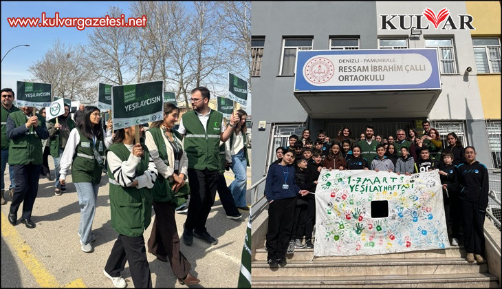 Denizli Yeşilay Haftası'nda yeşile büründü