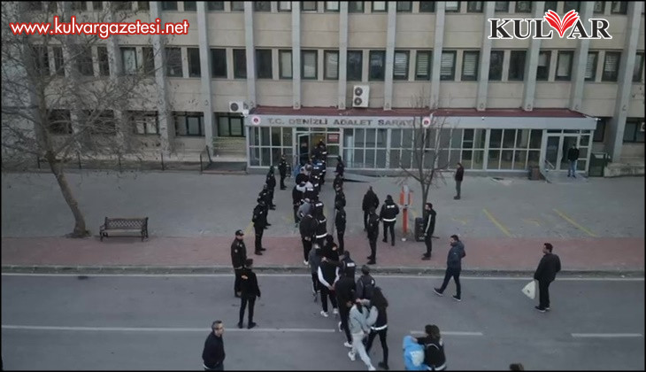 Denizli'de 31 üyesi tutuklanan suç örgütüne 2. dalga operasyon: Gözaltına alınan 17 kişiden 12'si tutuklandı