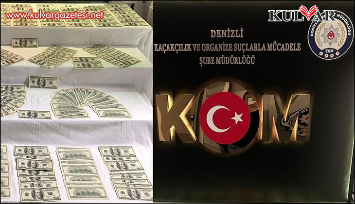 Denizli'de 35 bin 100 dolar değerinde sahte banknot ele geçirildi
