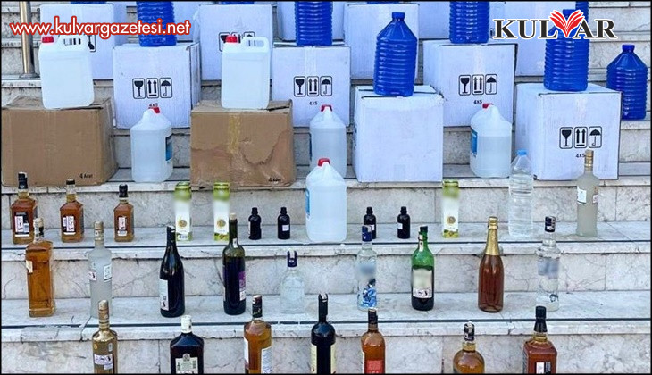 Denizli'de 642 litre kaçak alkol yakalandı