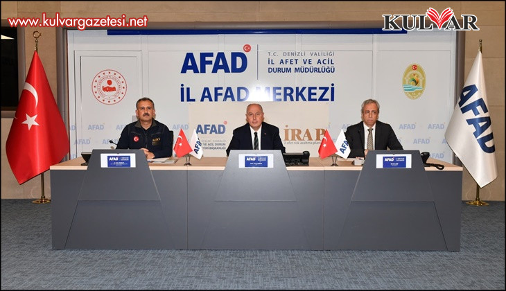 Denizli’de afet risklerini azaltmaya yönelik atılacak adımlar masaya yatırıldı