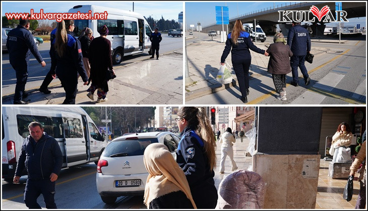 Denizli'de dilenci denetimleri artırıldı