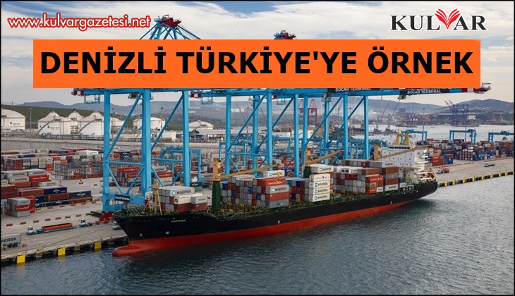 Denizli'de ithalat azaldı, ihracat arttı