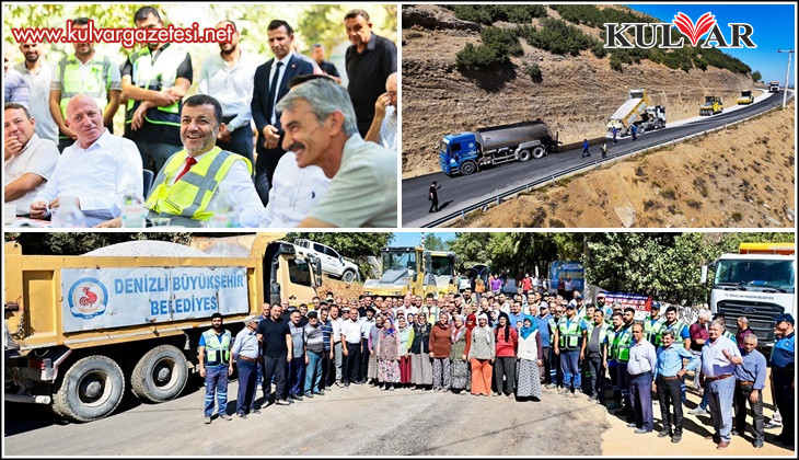 Denizli’de Mollaahmet ile Göveçlik mahallelerini birleştiren yol yenileniyor