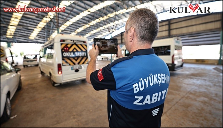 Denizli'de öğrenci servisi denetimleri okullar açılmadan başladı