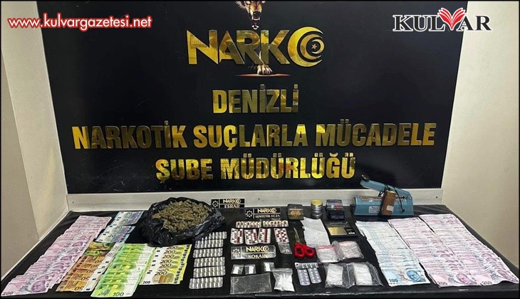 Denizli’de uyuşturucu tacirlerine operasyon