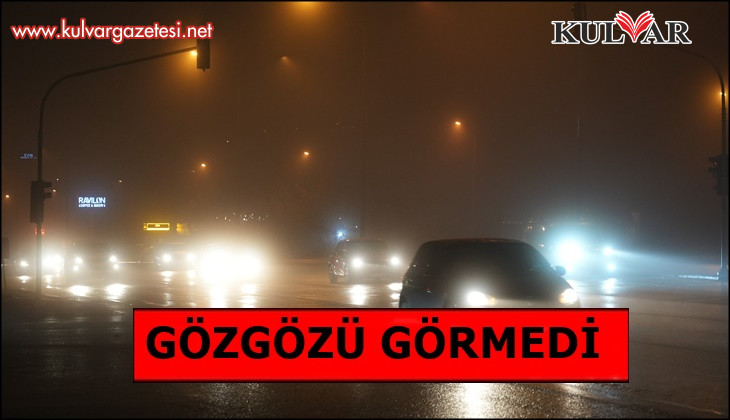 Denizli’de yoğun sis yaşamı zorlaştırdı