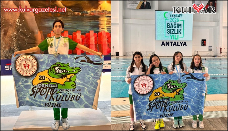 Denizlili yüzücü Türkiye şampiyonu oldu