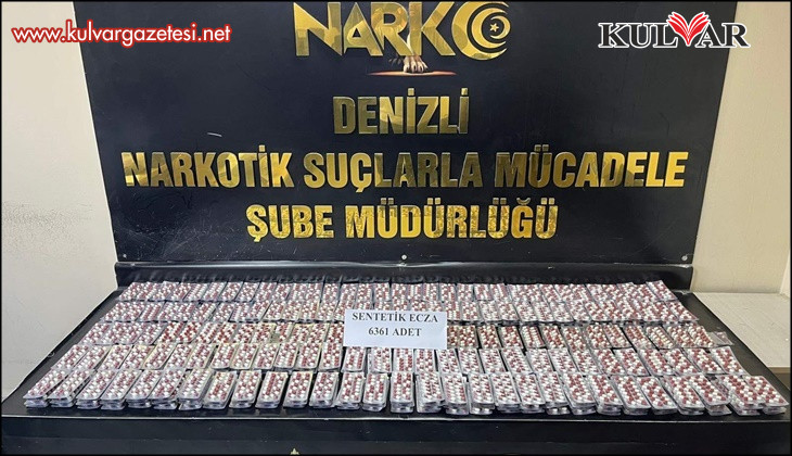 Denizli’ye binlerce uyuşturucu hap getiren 3 tacir yakalandı