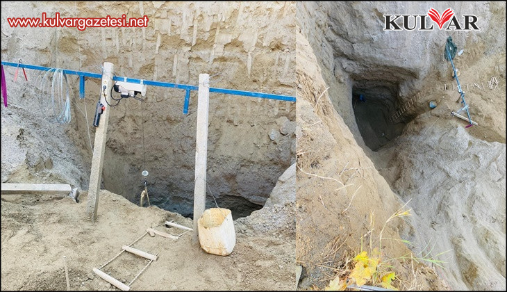 Devasa çukur kazıp tarihi eser aradılar