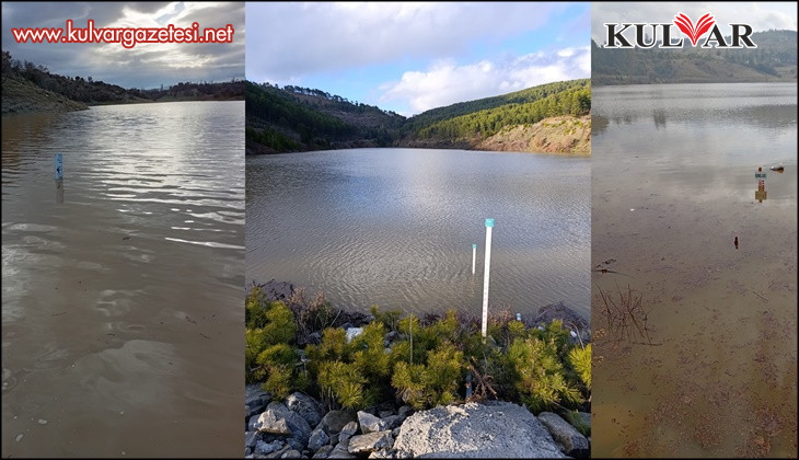 Göletler son yağışlarla doldu