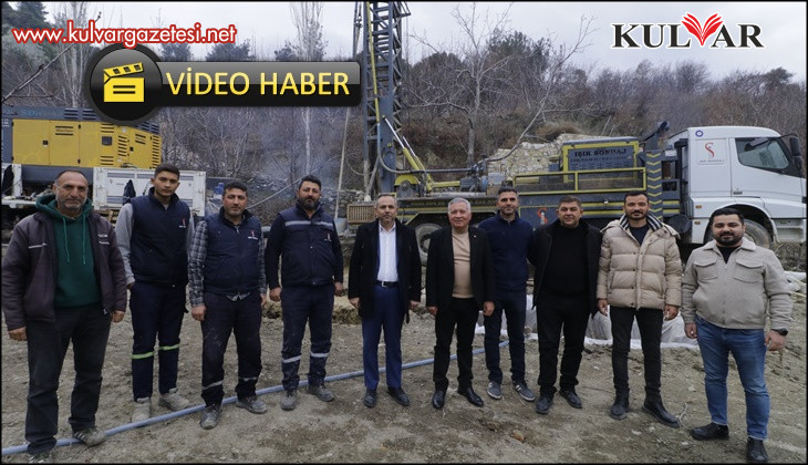 Honaz Belediyesi kiraz üreticileri için sondaj çalışması yaptı