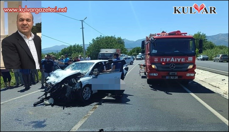 İki otomobilin kafa kafaya çarpıştığı kazada 1 kişi öldü, 5 kişi yaralandı