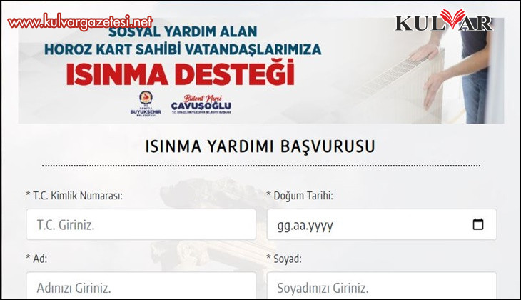 Isınma desteği müracaatları başladı , İhtiyaç sahiplerine 4.500 TL’lik destek