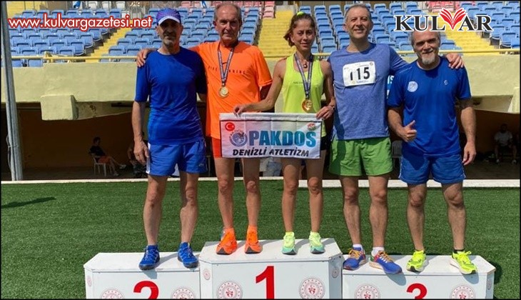 İzmir'de Denizli'li Master Atletler Madalyaları Topladı