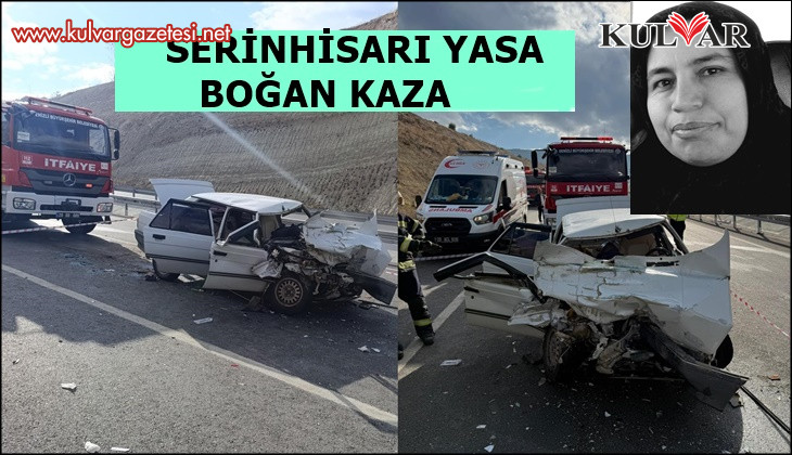 Kamyona arkadan çarpan otomobil hurdaya döndü; 1 ölü 1 yaralı