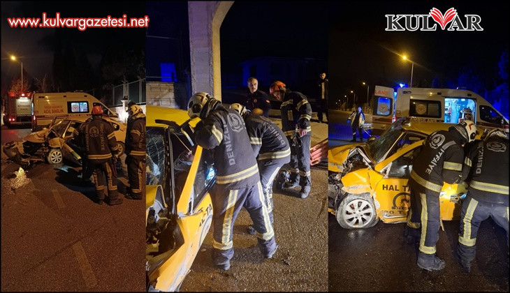 Kazada ağır yaralanan taksi şoföründen acı haber geldi