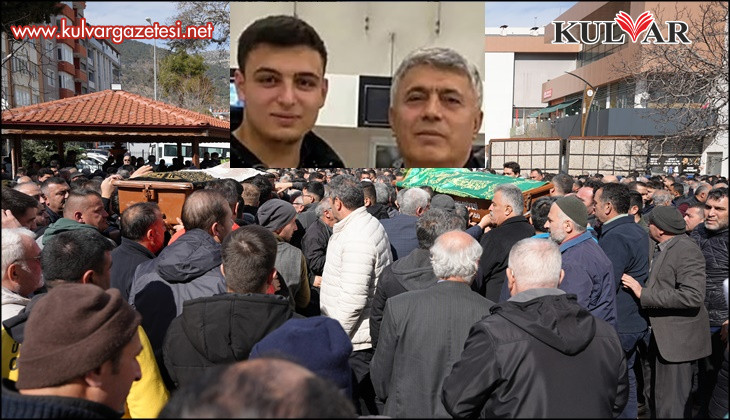 Kazada hayatını kaybeden baba ve oğlu son yolculuklarına uğurlandı