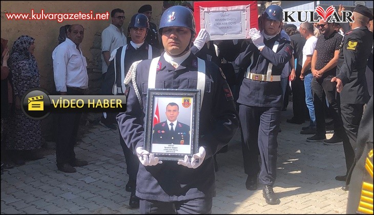 Kazada hayatını kaybeden Jandarma Astsubay İbrahim Daşçı son yolcuğuna uğurlandı