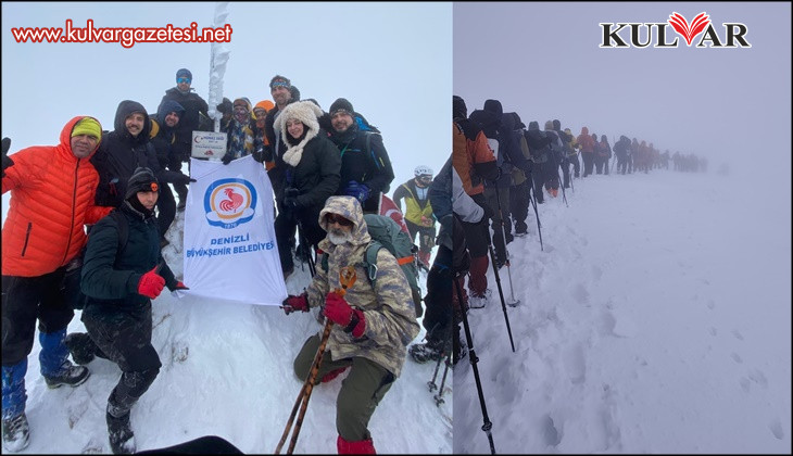 Kazıkbeli Savaşı anısına Honaz Dağı’na zirve tırmanışı
