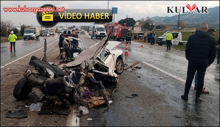 Kontrolden çıkan otomobil karşıdan gelen araçla çarpıştı: 1 ölü, 4 yaralı