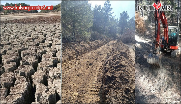 Kuruyan Yayla Gölünü besleyen kanalların bakımına başlandı