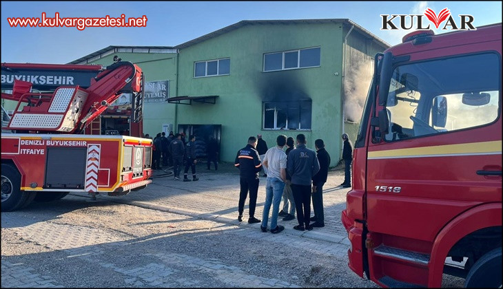 Kuruyemiş fabrikasında korkutan yangın