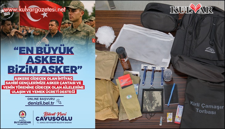 Mehmetçik yalnız değil, Denizli Büyükşehir hep yanında