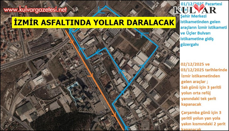 Menderes Bulvarında Üst Geçit Çalışmalarında Yeni Etap