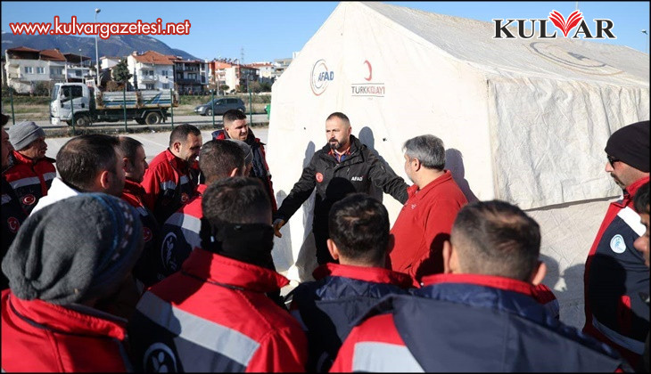 Merkezefendi Belediyesi personeline afet farkındalık ve çadır kurma eğitimi verildi